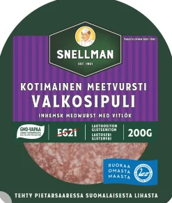 SNELLMAN KOTIMAINEN VALKOSIPULIMEETVURSTI 200 G