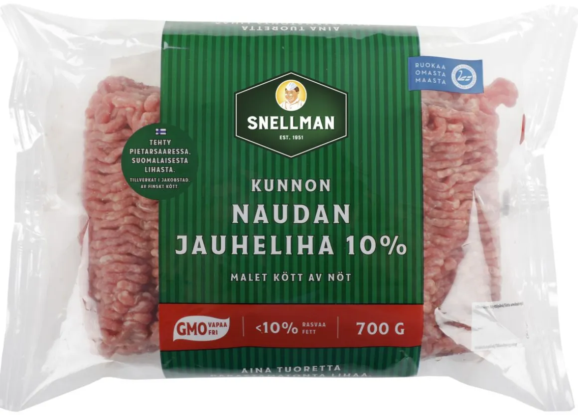 SNELLMAN KUNNON NAUDAN JAUHELIHA 10% 700 G