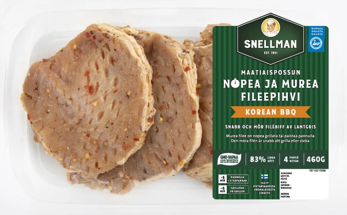 SNELLMAN MAATIAISPOSSUN NOPEA JA MUREA FILEEPIHVI KOREAN BBQ 4K 460