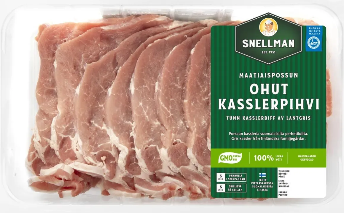 SNELLMAN MAATIAISPOSSUN OHUT KASSLERPIHVI 500 G