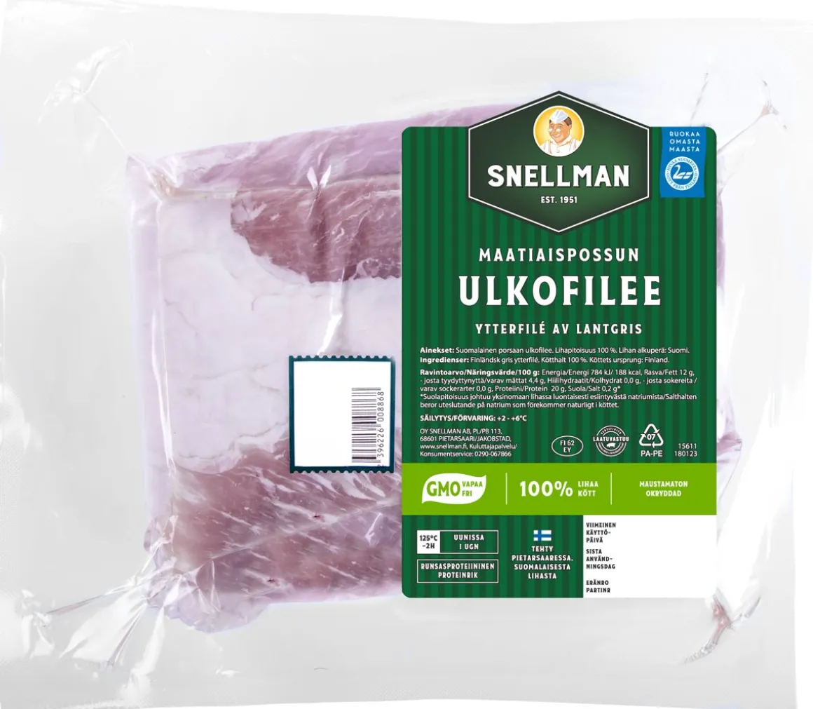 SNELLMAN MAATIAISPOSSUN ULKOFILEE N. 1,3KG