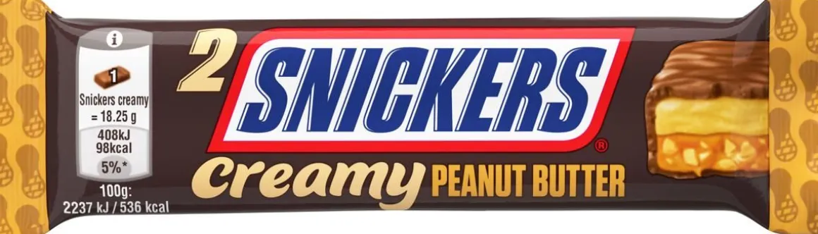 SNICKERS CREAMY PEANUT BUTTER 36,5G SUKLAAPATUKKA 36,5 G