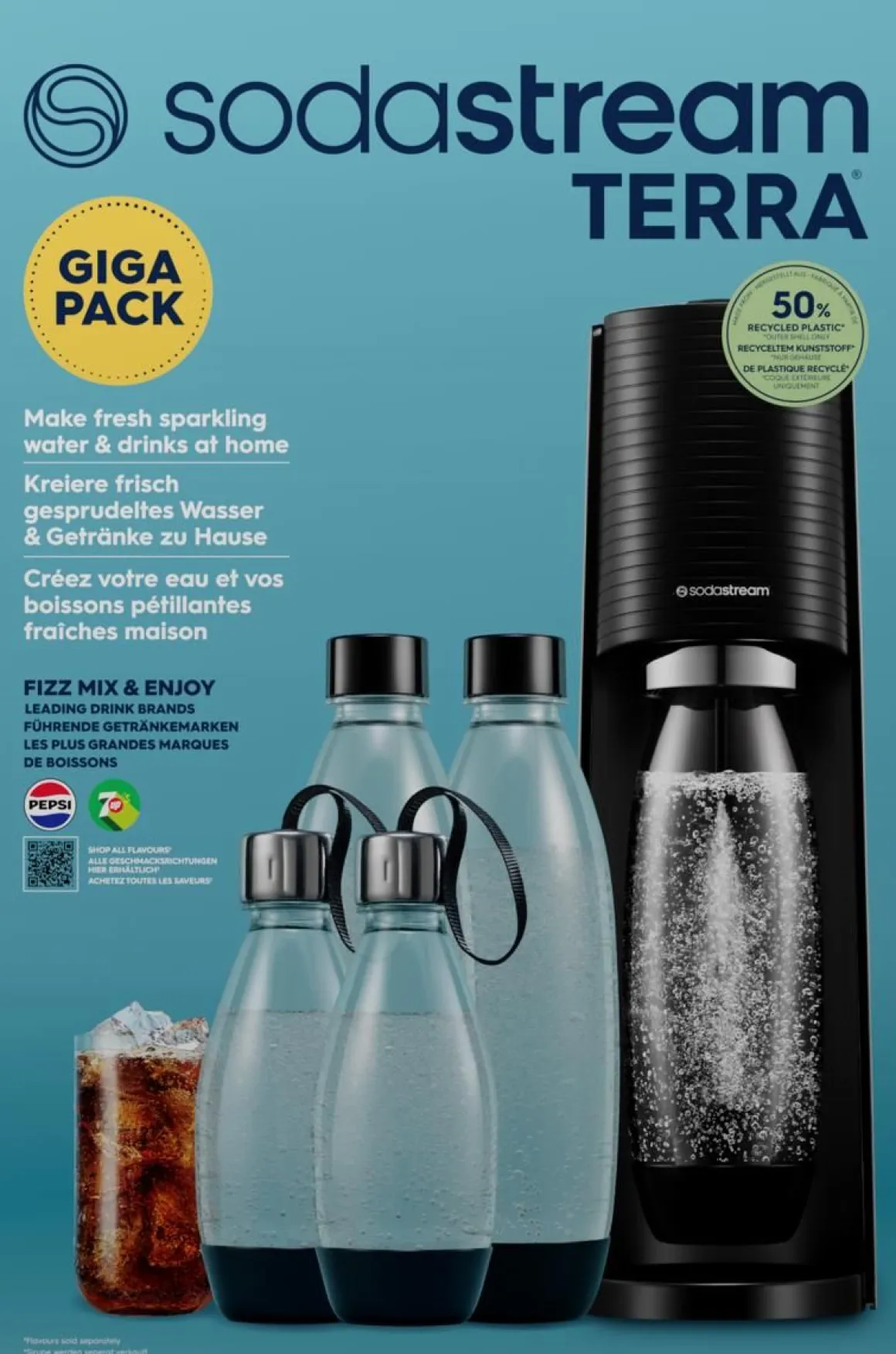 SODASTREAM TERRA GIGAPACK HIILIHAPOTUSLAITE