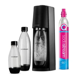 SODASTREAM TERRA  MEGAPACK HIILIHAPOTUSLAITE MUSTA +3 PULLOA,