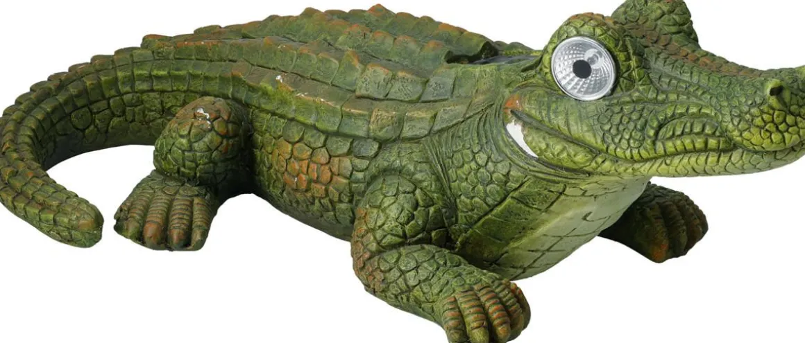 SOLAR LEDVALO KROKOTIILI 18CM
