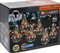 SOLAR LED VALOT 10KPL LÄMMINVALKOINEN