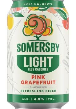 SOMERSBY LIGHT 4% PINK GRAPEFRUIT TLK 330 ML