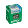 SPAX RUUVI TORX UPPOKANTA A2 RST TERÄS, OSAKIERRE 3,5X30 L 150KPL