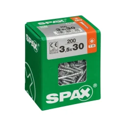 SPAX RUUVI TORX UPPOKANTA, OSAKIERRE WIROX 3,5X30 L 200KPL