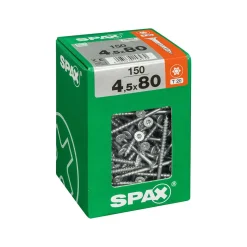 SPAX RUUVI TORX UPPOKANTA, OSAKIERRE WIROX 4,5X80 XXL 150KPL