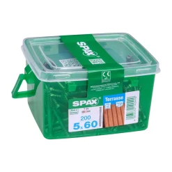 SPAX TERASSIRUUVI A2 RST TERÄS 5X60 HKB S 200KPL