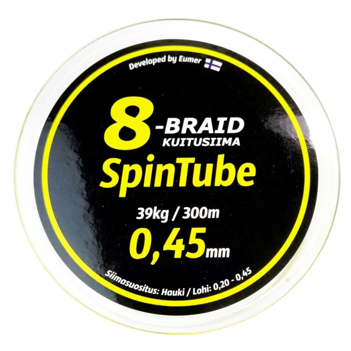 SPINTUBE 8 KUITUSIIMA 0,45 MM/300 M 39 KG