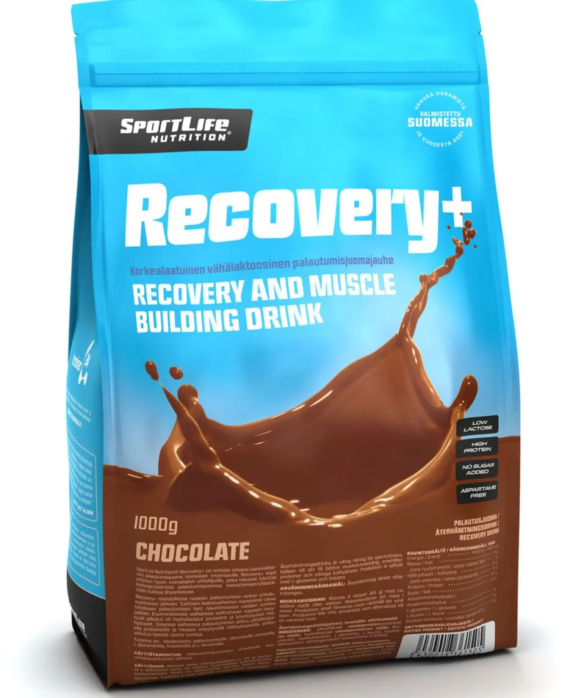 SPORTLIFE NUTRITION RECOVERY+ PALAUTUSJUOMA SUKLAA 1KG