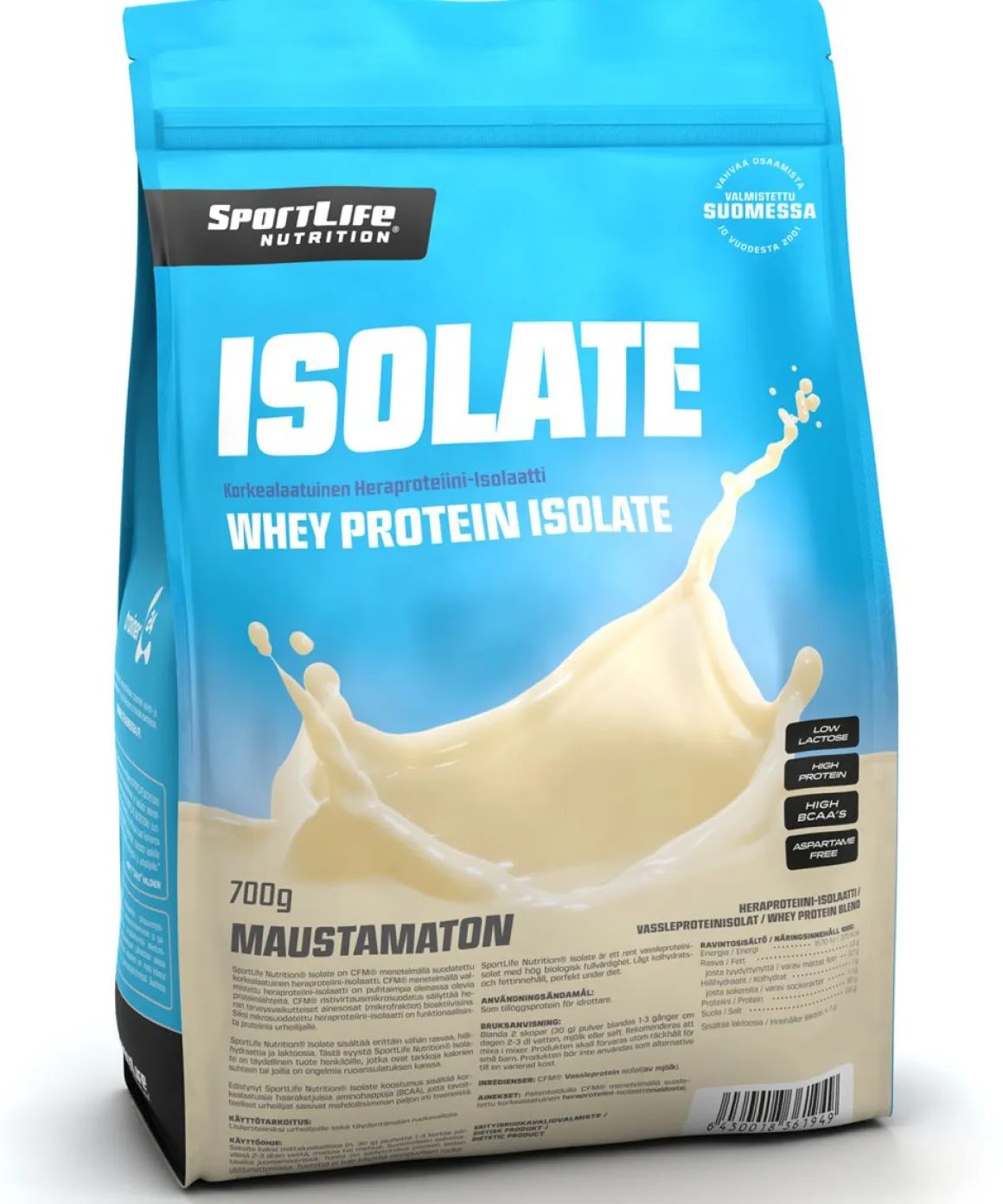 SPORTLIFE NUTRITION ISOLATE MAUSTAMATON 700 G