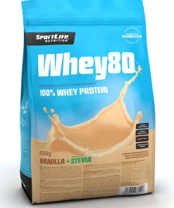 SPORTLIFE NUTRITION WHEY80 HERAPROTEIINIJAUHE VANILLA ICE CREA