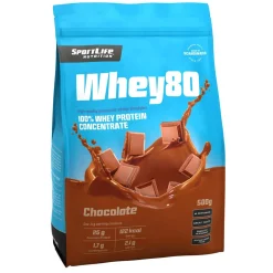 SPORTLIFE WHEY80 SUKLAA HERAPROTEIINIJAUHE 500 G
