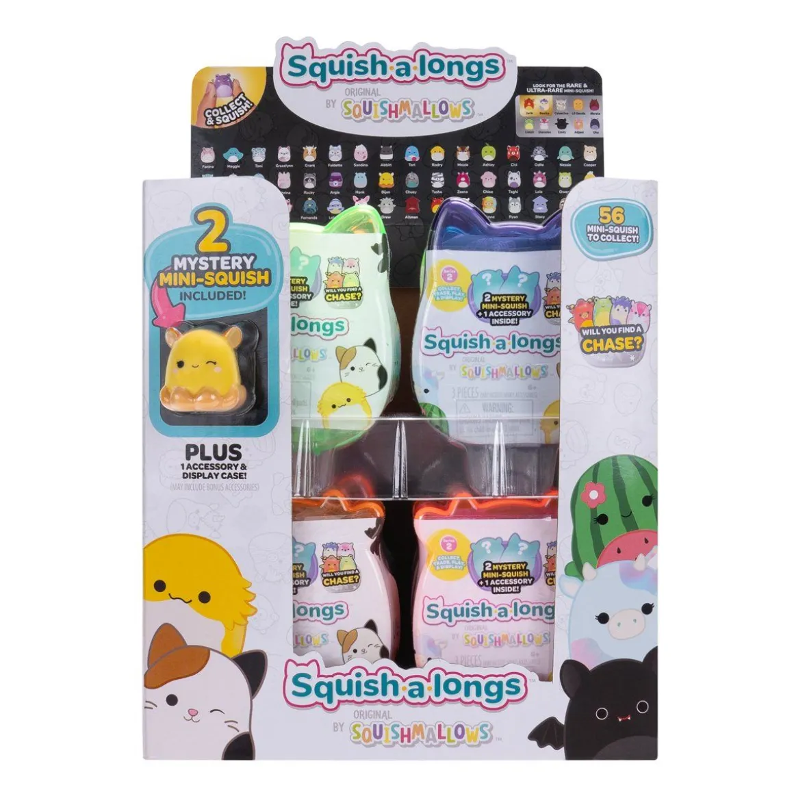 SQUISH-A-LONGS 2,5 CM YLLÄTYSHAHMO 2 KPL S2