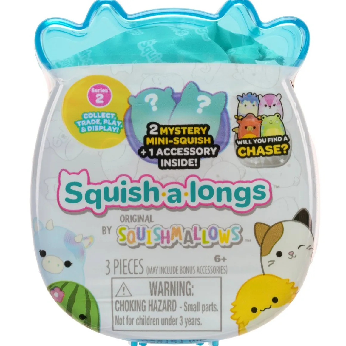 SQUISH-A-LONGS 2,5 CM YLLÄTYSHAHMO 2 KPL S2