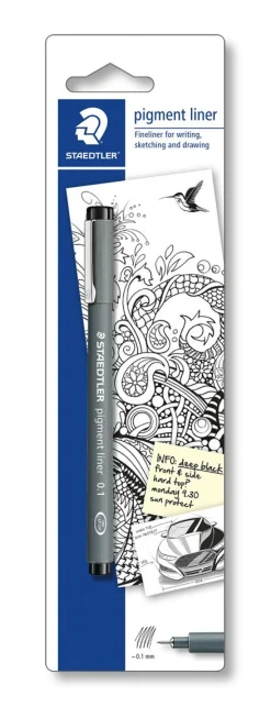 STAEDTLER 3080 KUITUKÄRKIKYNÄ 0,1MM BLISTERI MUSTA