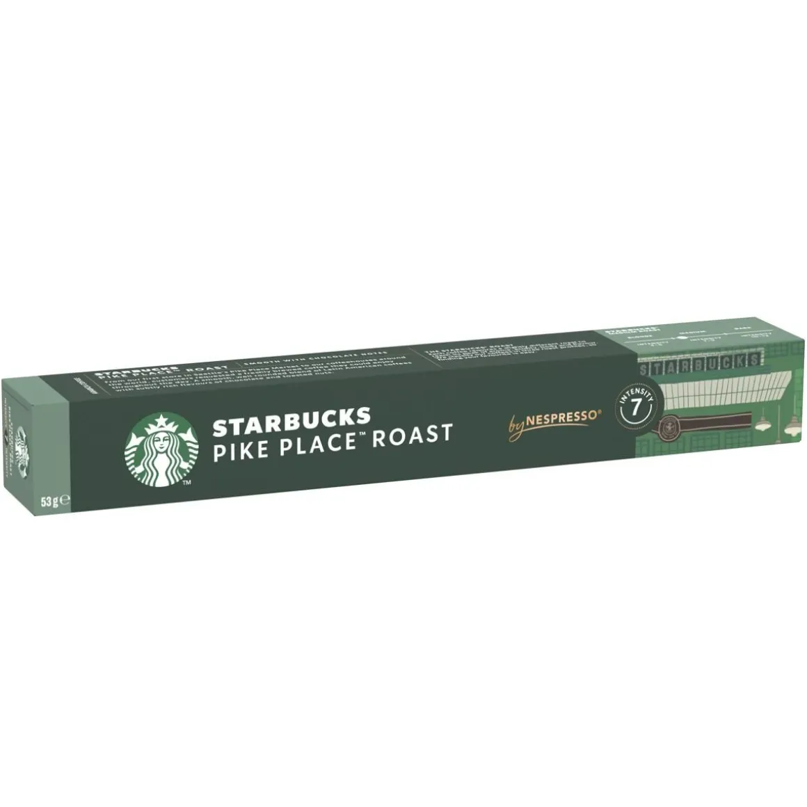 STARBUCKS NESPRESSO PIKE PLACE ROAST LUNGO 10 KAPS 53 G