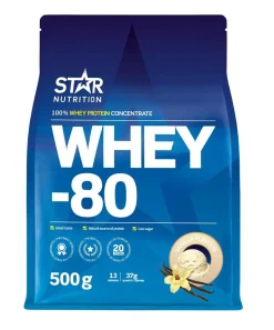 STAR NUTRITION WEHEY-80 VANILLA 500 G