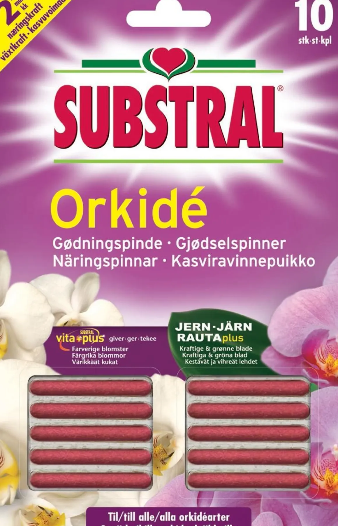 SUBSTRAL ORKIDÉ KASVIRAVINNEPUIKKO 10KPL