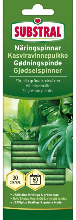 SUBSTRAL KASVIRAVINNEPUIKKO VIHERKASVEILLE 30KPL