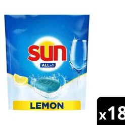 SUN  ALL-IN-1 KONETISKITABLETTI LEMON 18 KPL
