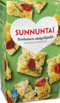 SUNNUNTAI ROUHEINEN SÄMPYLÄJAUHO 2 KG