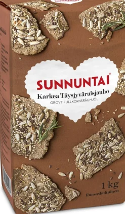 SUNNUNTAI KARKEA TÄYSJYVÄRUISJAUHO 1KG