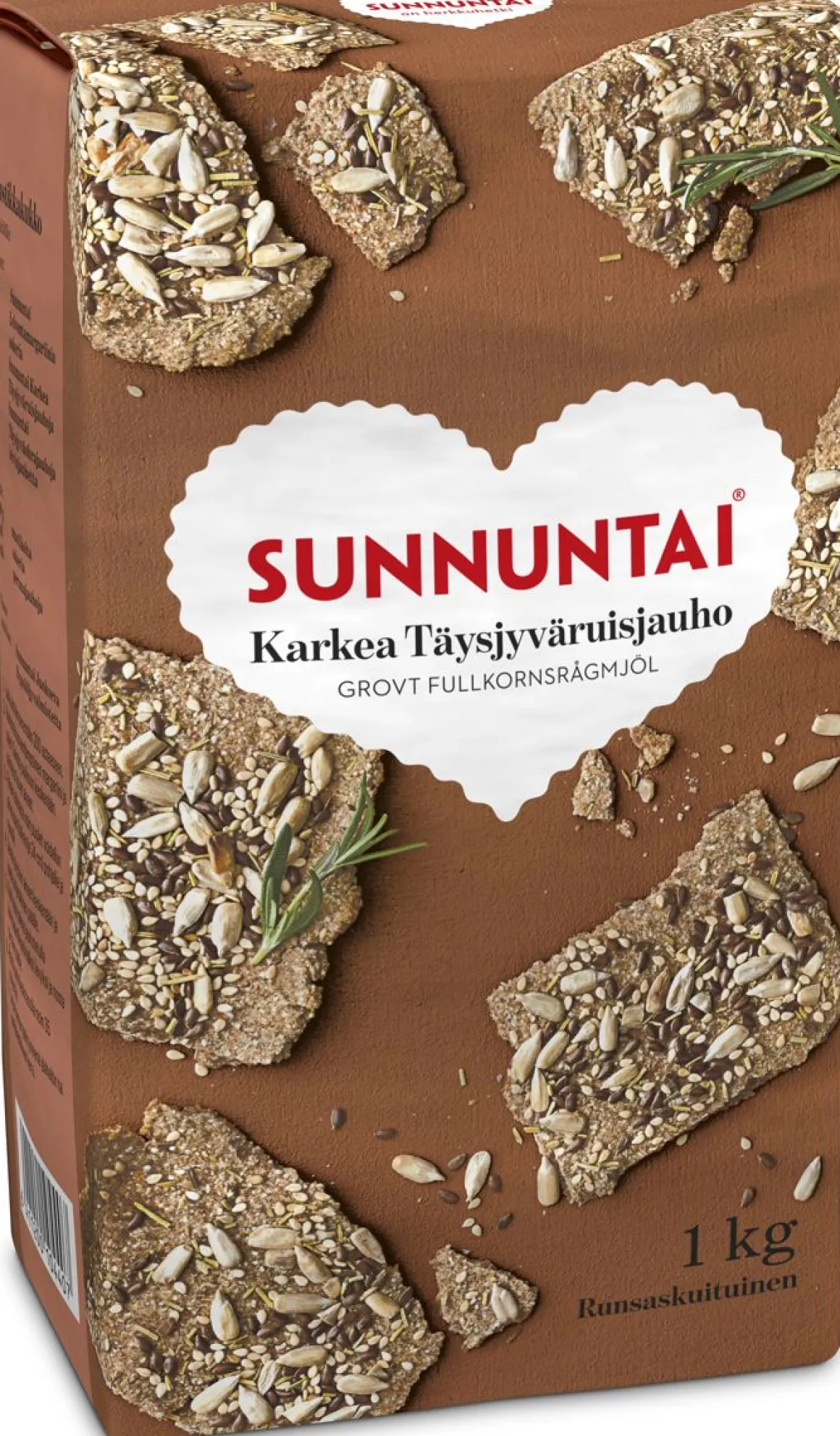SUNNUNTAI KARKEA TÄYSJYVÄRUISJAUHO 1KG