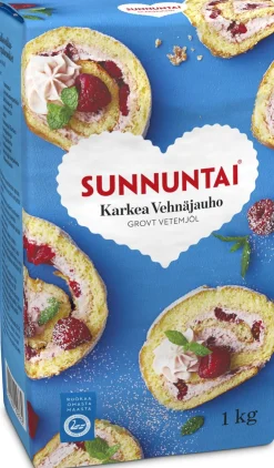 SUNNUNTAI KARKEA VEHNÄJAUHO 1 KG