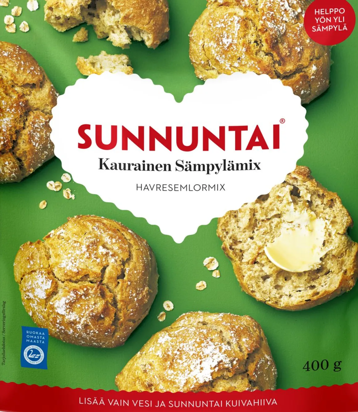 SUNNUNTAI KAURASÄMPYLÄMIX 400 G