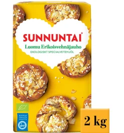 SUNNUNTAI LUOMU ERIKOISVEHNÄJAUHO 2 KG
