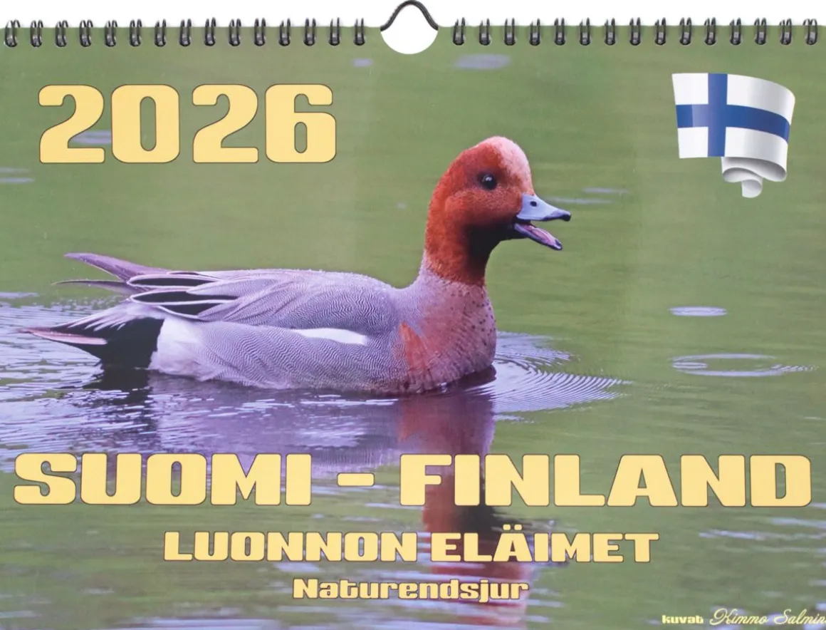 SUOMEN AIKA A4-SEINÄKALENTERI SUOMEN LUONNON ELÄIMET