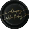 SUURI PAHVILAUTANEN HAPPY BIRTHDAY MUSTA 8 KPL/PKT