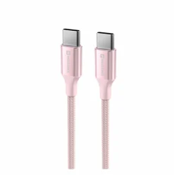 SWISSTEN USB-C-USB-C KAAPELI 1,5M PINKKI