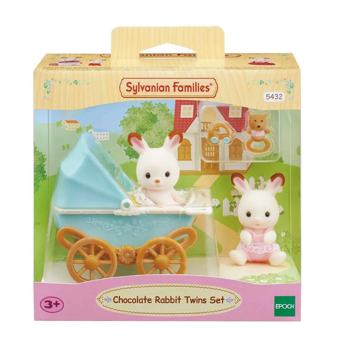 SYLVANIAN FAMILIES SUKLAAPUPUKAKSOSET-SETTI LASTENVAUN