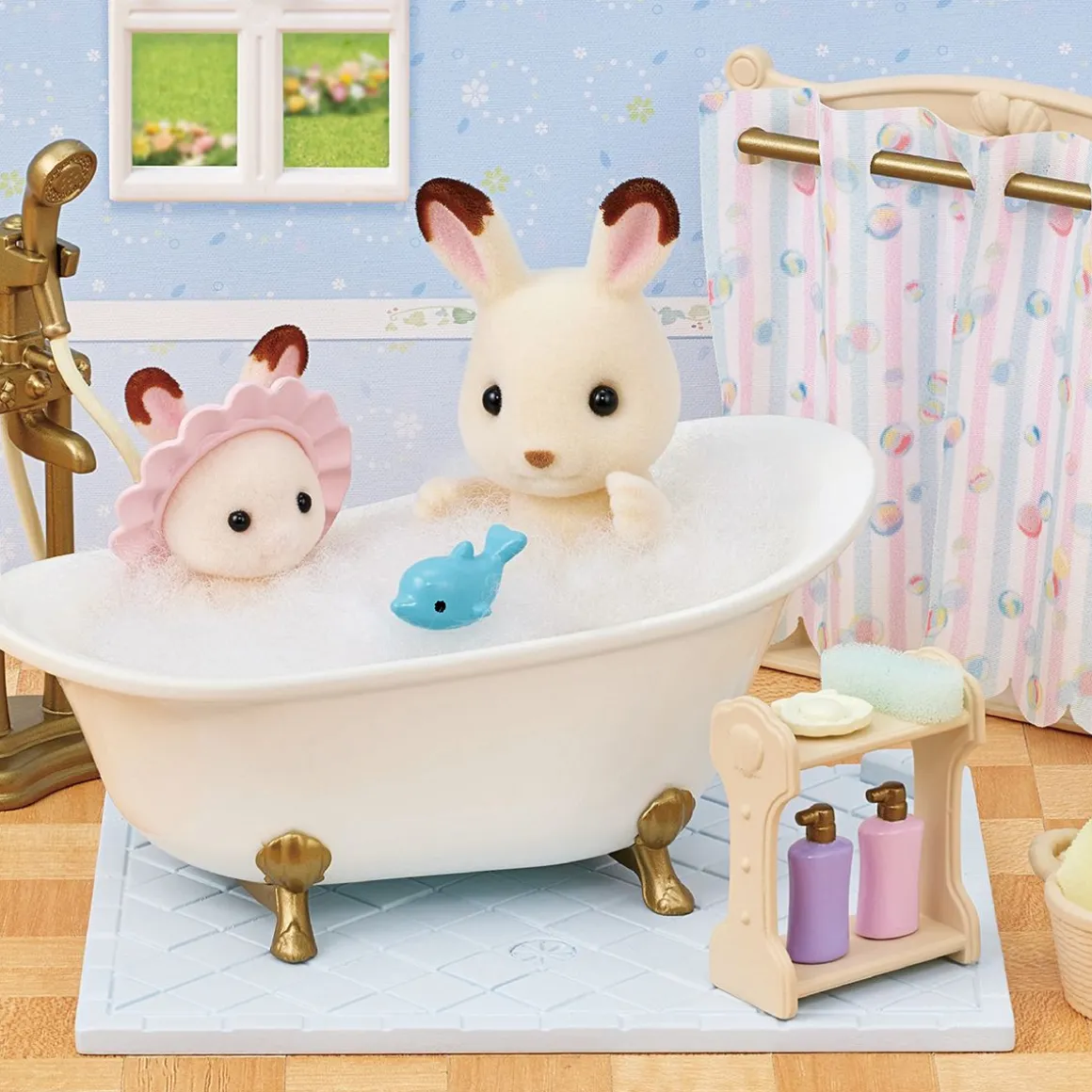 SYLVANIAN FAMILIES HIENO KYLPY-JA SUIHKUSETTI
