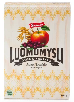 SYSMÄN MYSLI OMENA-KARPALO LUOMU 400 G