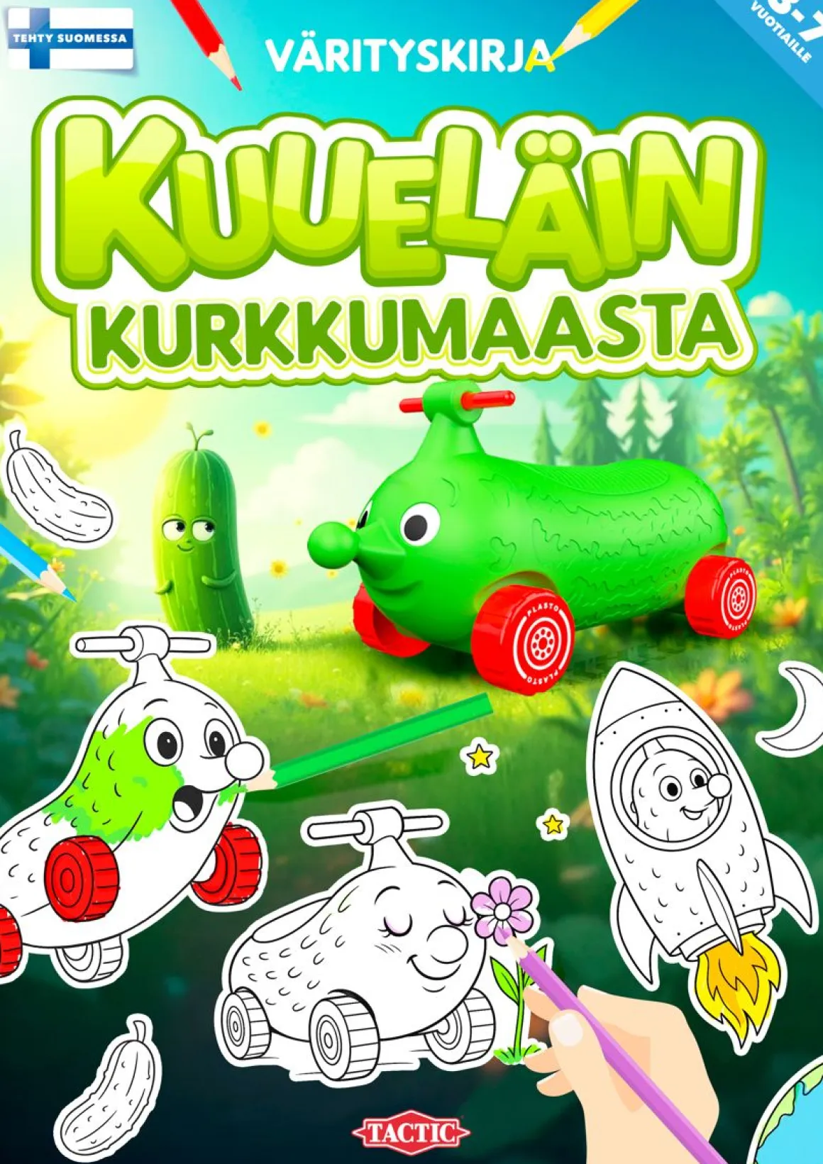 TACTIC KUUELÄIN KURKKUMAASTA VÄRITYSKIRJA