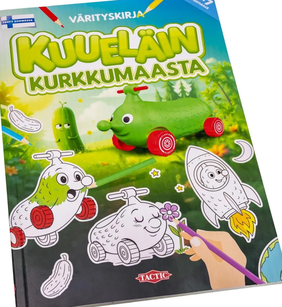 TACTIC KUUELÄIN KURKKUMAASTA VÄRITYSKIRJA