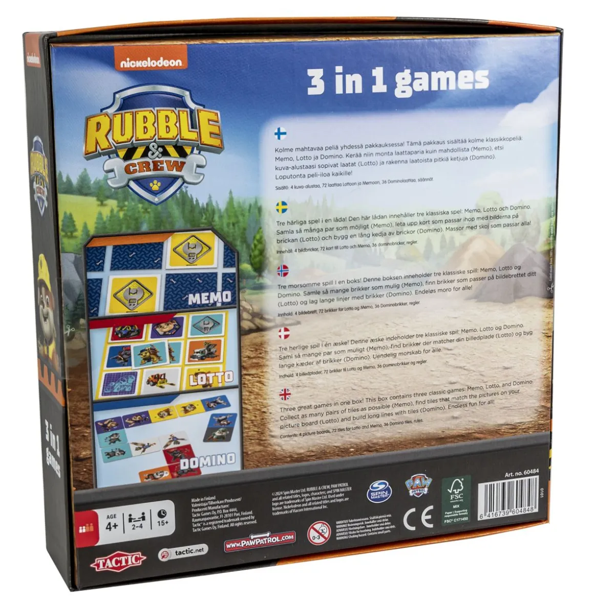 TACTIC ROLLEN REMMI 3IN1 LOTTO, DOMINO, MEMO