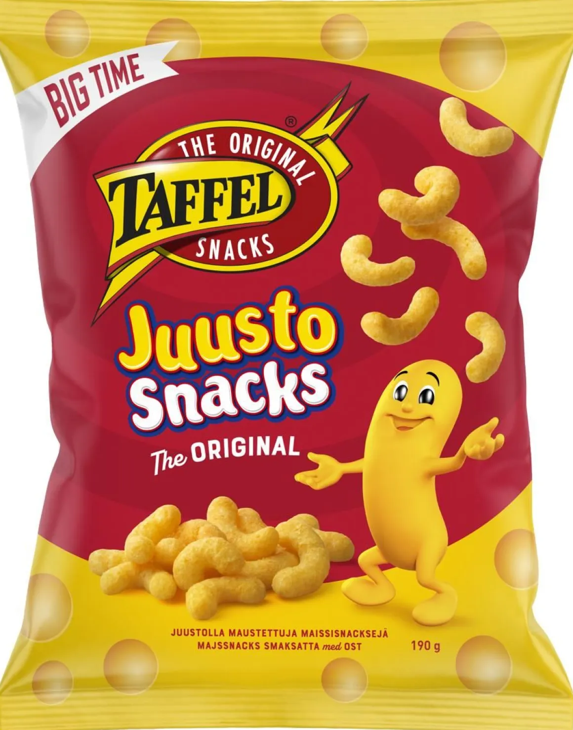 TAFFEL JUUSTOSNACKS 190 G