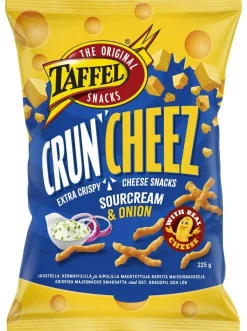 TAFFEL CRUNCHEEZ SOURCREAM & ONION 225 G