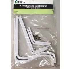 TARHA PARVEKELAATIKON KANNATTIMET, SÄÄDETTÄVÄ, VALKOINEN