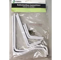 TARHA PARVEKELAATIKON KANNATTIMET, SÄÄDETTÄVÄ, VALKOINEN
