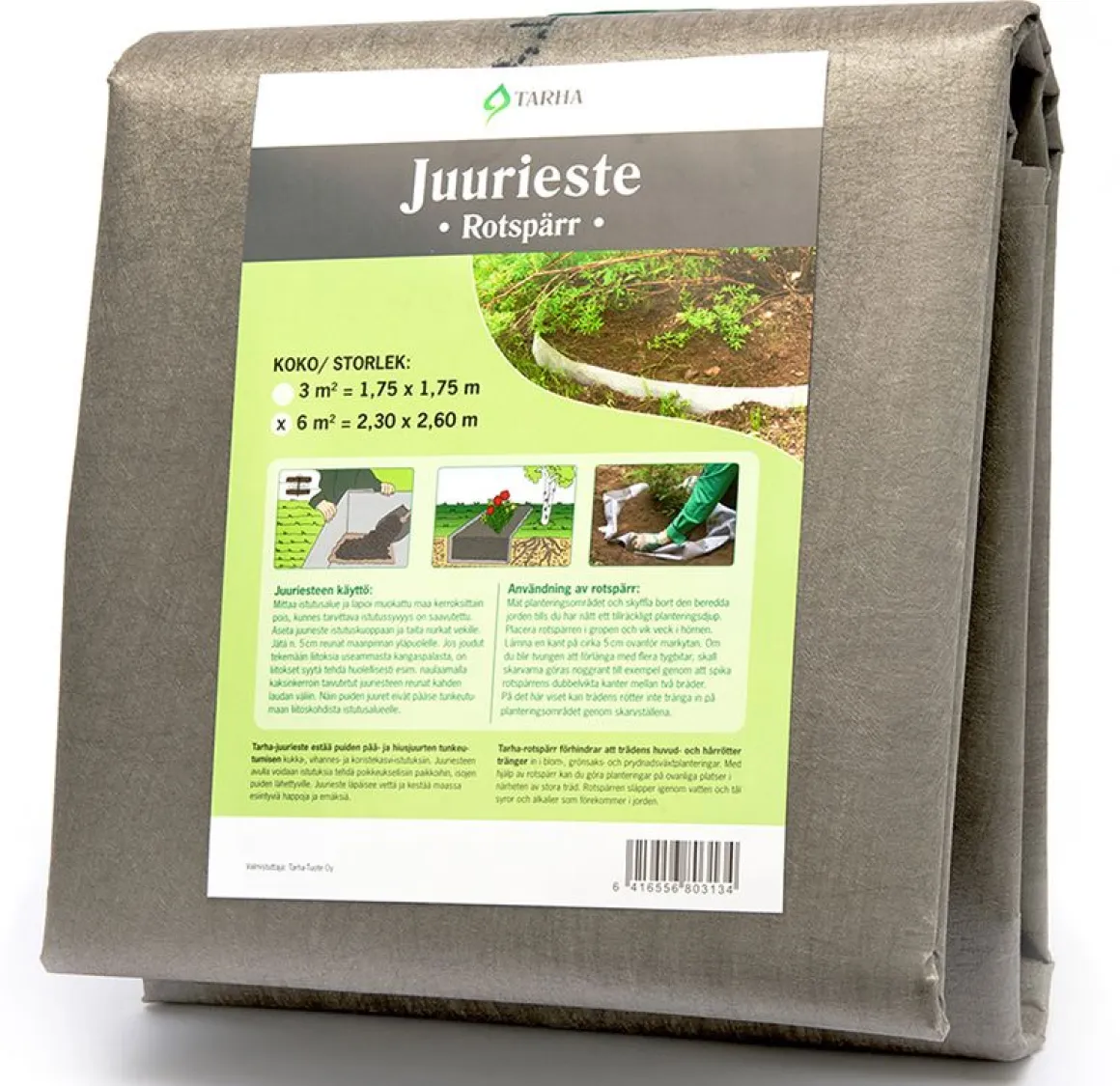 TARHA JUURIESTEMATTO 6 M2, 2,3 X 2,6 M