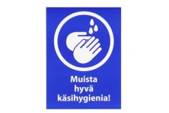 TARMO MERKKITARRA MUISTA HYVÄ KÄSIHYGIENIA 14X19 CM 2KPL