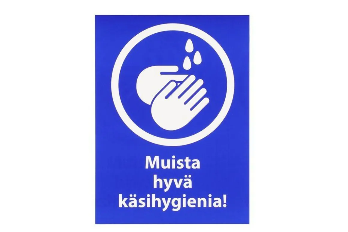 TARMO MERKKITARRA MUISTA HYVÄ KÄSIHYGIENIA 14X19 CM 2KPL